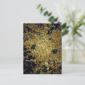 Paris vue du ciel la nuit briefkaart (Staand voorkant)