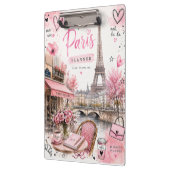 Paris Watercolor Roze klembord (Links)