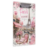 Paris Watercolor Roze klembord (Rechts)