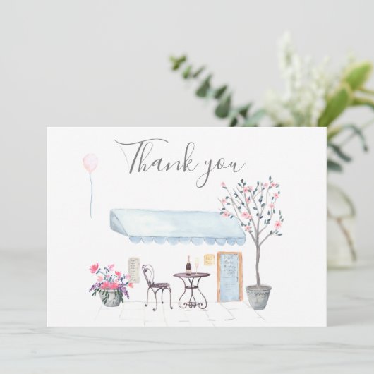 Paris Wedding bedankt je foto (Staand voorkant)