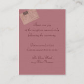 Paris Wedding Informatiekaartje (Achterkant)