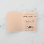 Paris Wedding Invitation | Elegant Eiffel Tower (Binnen)