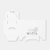 Paris Wedding Party Guest Bedankdoosjes (Uitgevouwen)