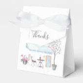 Paris Wedding Party Guest Bedankdoosjes (Voorkant Zijde)