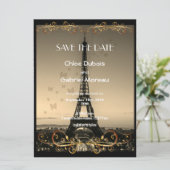Paris Wedding Save The Date (Staand voorkant)