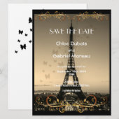 Paris Wedding Save The Date (Voorkant / Achterkant)