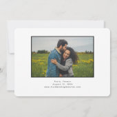 Paris Wedding Save the Date Photo Invitation Kaart (Achterkant)
