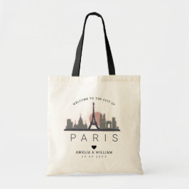 Paris Wedding | Stijlvolle Skyline Tote Bag