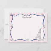Paris Whimsy Personalized Note Cards Notitiekaartje (Voorkant)