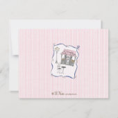 Paris Whimsy Personalized Note Cards Notitiekaartje (Achterkant)