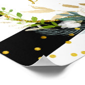 Paris white floral romantic welkomstbord poster (Hoek)