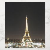 Paris wijnfles Sticker (Enkel label)