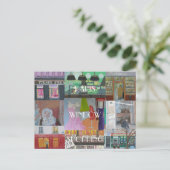 PARIS WINDOW SHOPPING BRIEFKAART (Staand voorkant)