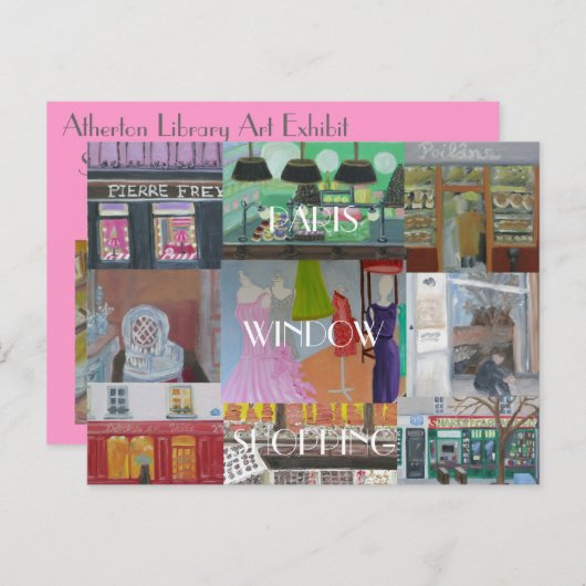 PARIS WINDOW SHOPPING BRIEFKAART (Voorkant / Achterkant)