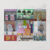 PARIS WINDOW SHOPPING BRIEFKAART (Voorkant)