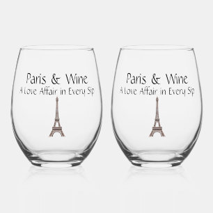 Paris & Wine een liefdesaffaire in elke slok Wijnglas Zonder Voet