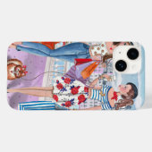 Paris Winkeled Mode Meisjes Chic Geïllustreerd Case-Mate iPhone Case (Achterkant (horizontaal))