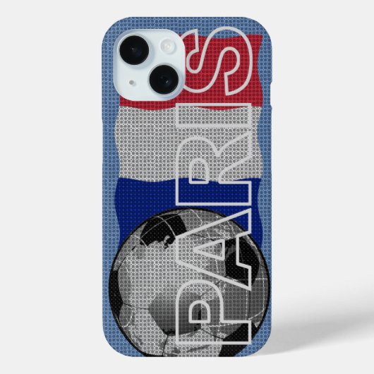 Paris World Soccer iPhone hoesje (Achterkant)