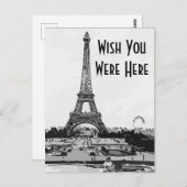 Paris, wou dat je hier was, briefkaart (Voorkant / Achterkant)