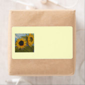 Paris' Yellow Sunflower Shipping Label (Insitu)