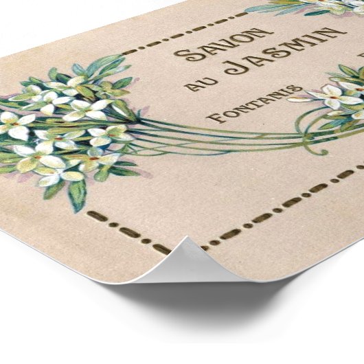 Paris-zeeplabel Poster (Hoek)