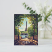 Paris Zomer Park Eiffeltoren Briefkaart (Staand voorkant)