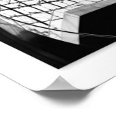 PARIS zwart-wit fotografie-collage Poster (Hoek)