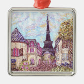 ParisCityscape pointillism ornament Kristie Hubler (Voorkant)