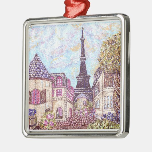 ParisCityscape pointillism ornament Kristie Hubler (Links)