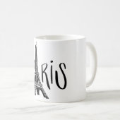 ParisEiffel Tower Design Coffee Mug Koffiemok (Voorkant rechts)