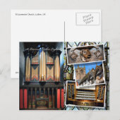 Parish Church, Ludlow, montage briefkaart (Voorkant / Achterkant)