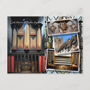 Parish Church, Ludlow, montage briefkaart