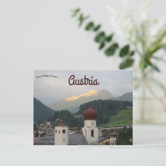 Parish Church of St. Anton am Arlberg Austria Briefkaart (Staand voorkant)