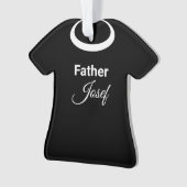 Parish Priest Clergy's Clerical Collar Ornament (voorkant)