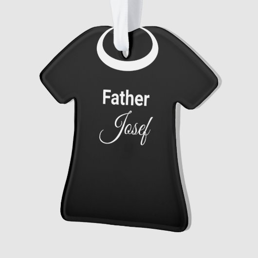 Parish Priest Clergy's Clerical Collar Ornament (voorkant)