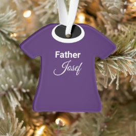 Parish Priest Clergy's Clerical Collar Ornament