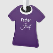 Parish Priest Clergy's Clerical Collar Ornament (voorkant)