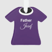 Parish Priest Clergy's Clerical Collar Ornament (voorkant)