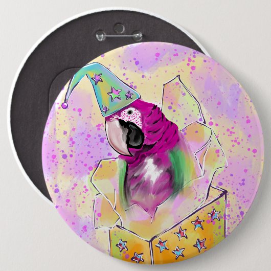 Parish Ronde Button 6,0 Cm (Voorkant /achterkant)