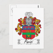 Parisi Family Crest Briefkaart (Voorkant / Achterkant)
