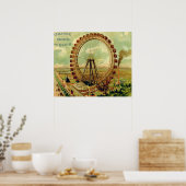 -Parisiaans Briefkaart Poster (Keuken)