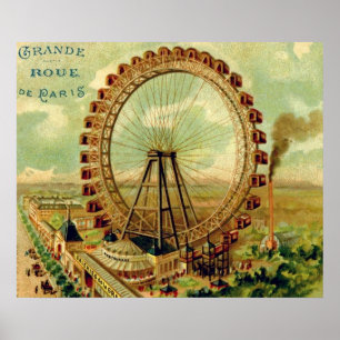 -Parisiaans Briefkaart Poster