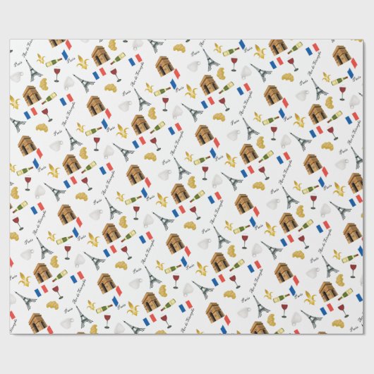 Parisiaans Cadeaupapier (Vlak)