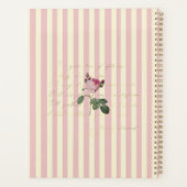 -Parisiaans Roos gepersonaliseerd Planner (Achterkant)