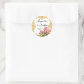 Parisiaans  Roos Manor House Formal Wedding Ronde Sticker (Tas)
