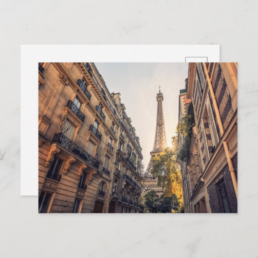 Parisiaans uitzicht briefkaart (Voorkant / Achterkant)