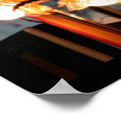 Parisiaanse atmosferische lampen en reflectie-Post Poster (Hoek)