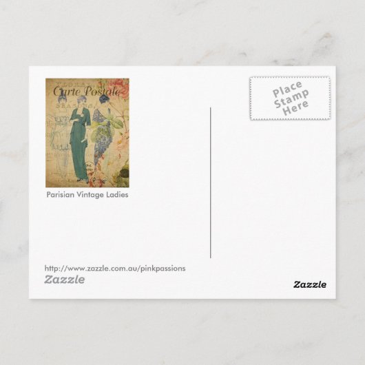 Parisiaanse  dames briefkaart