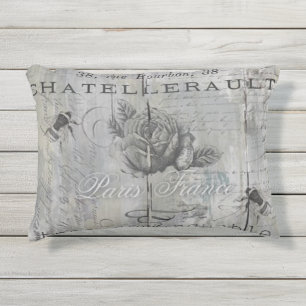  Parisiaanse Geïnspireerde bijen en Rozen afdrukke Buitenkussen