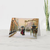  Parisiaanse kerstkaarten Feestdagen Kaart (Voorkant)